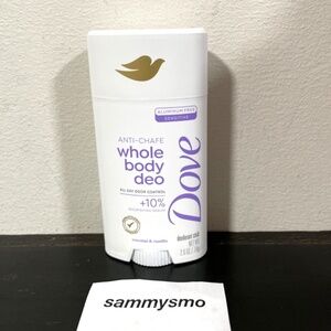 $6 Dove Whole Body Deo Aluminum Free, sensitive Coconut + Vanilla stick